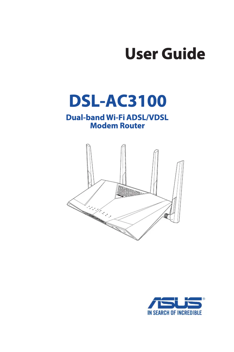 Página nº 1 - Manual de usuario Asus DSL-AC3100