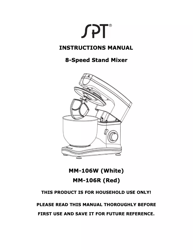 Página 1 del manual Manual de usuario SPT MM-106W