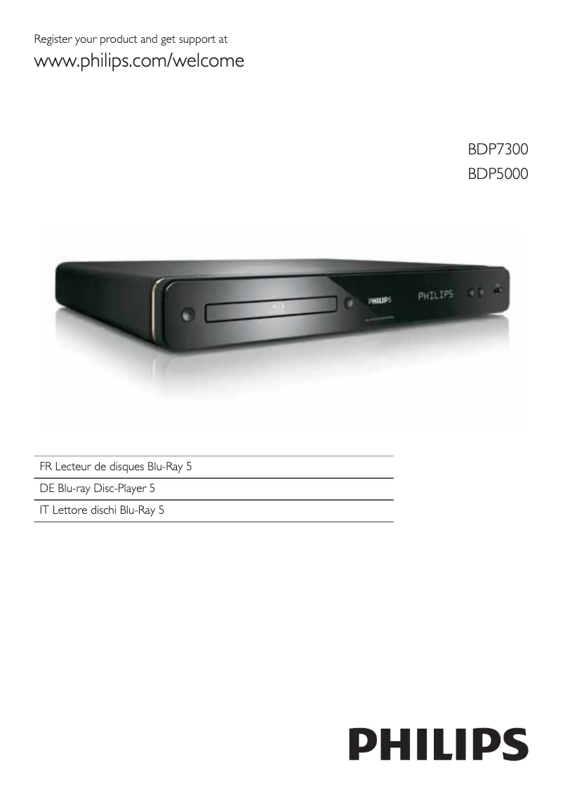 Página 1 del manual Manual de usuario Philips BDP7300