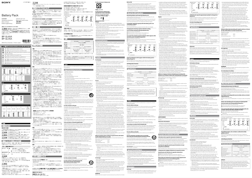 Imagen de la primera página del manual del dispositivo BP-GL95A