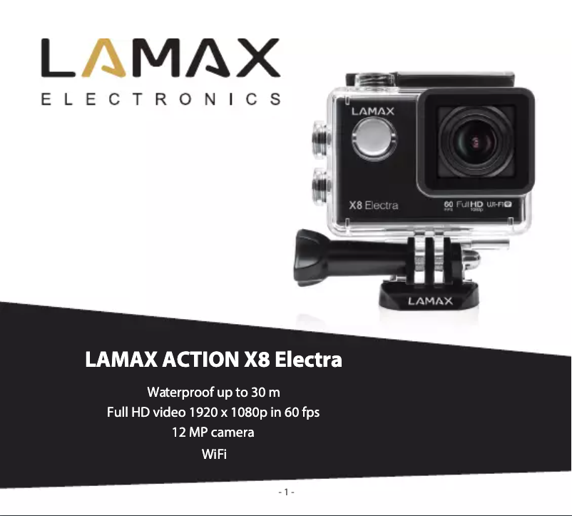 Página 1 del manual Manual de usuario Lamax X8