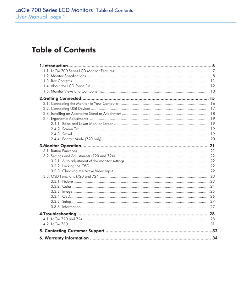 Página nº 1 - Manual de usuario LaCie 720