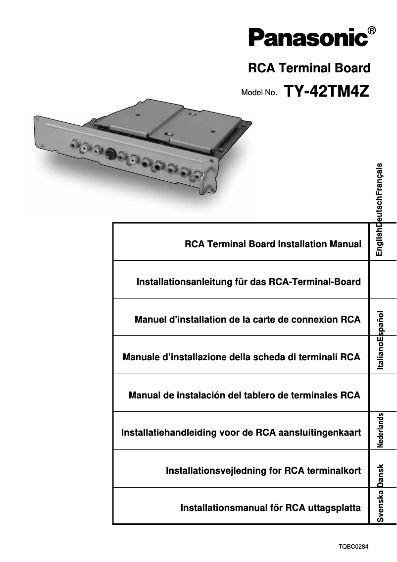 Imagen de la primera página del manual del dispositivo TY-42TM4Z