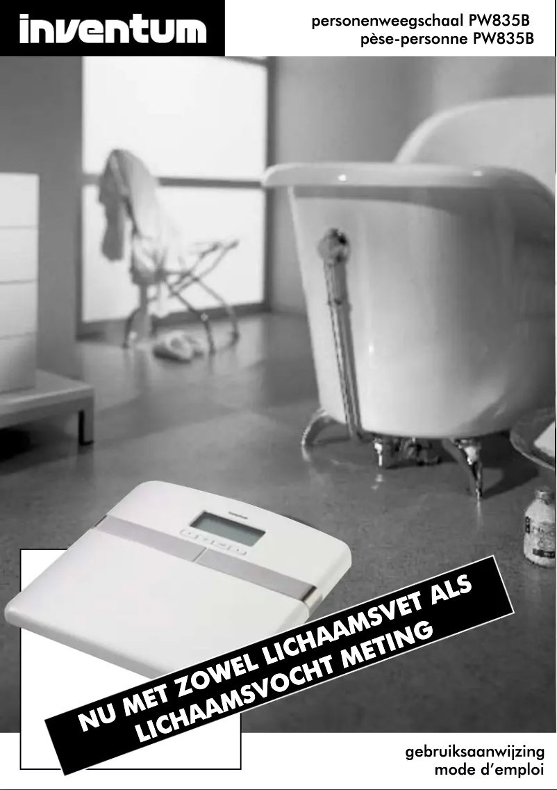 Imagen de la primera página del manual del dispositivo PW835B