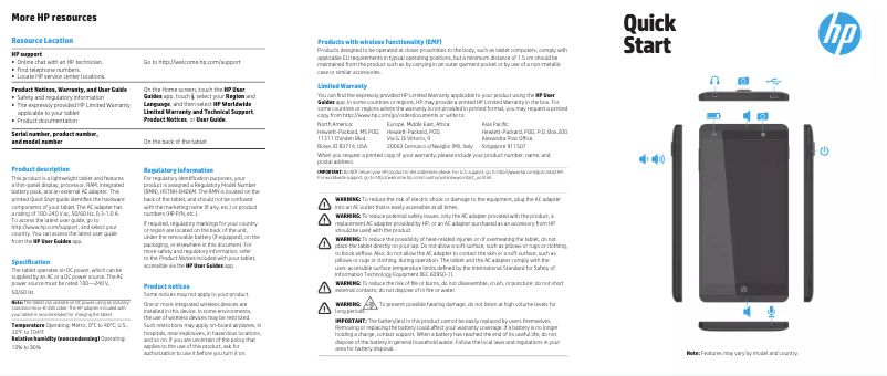 Imagen de la primera página del manual del dispositivo Slate 6 VoiceTab