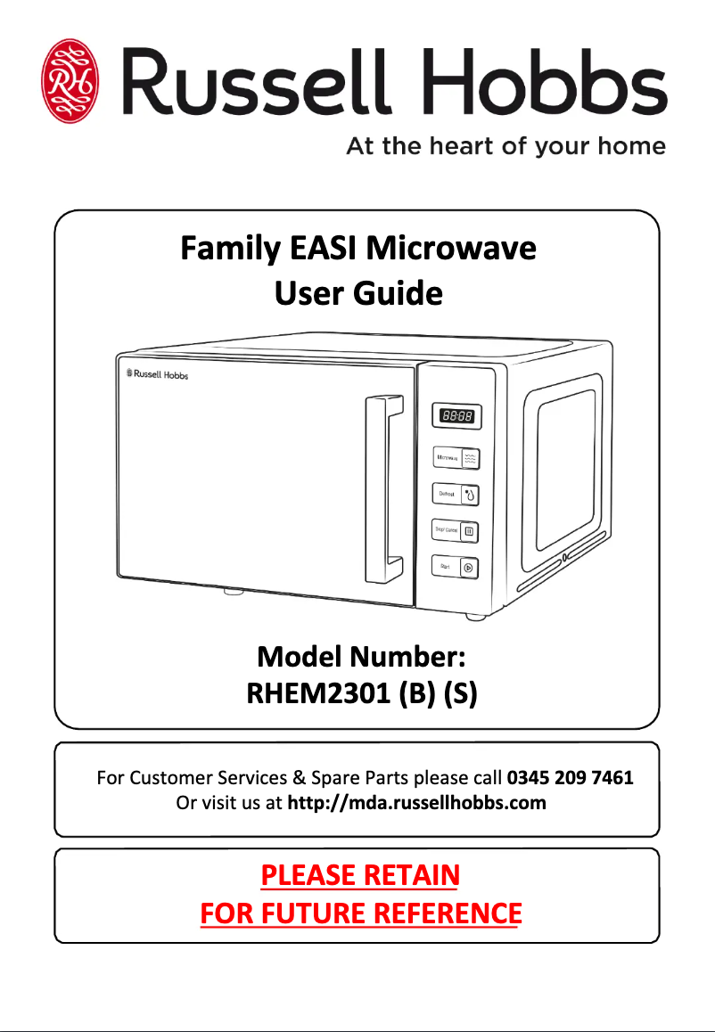 Página 1 del manual Manual de usuario Russell Hobbs RHEM2301B