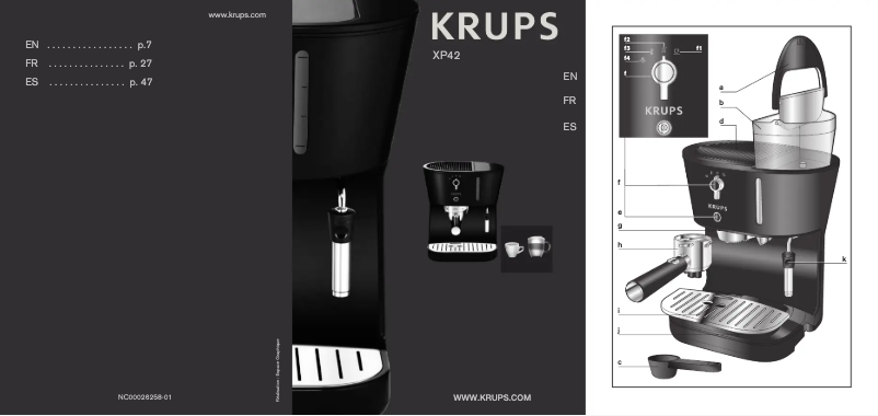 Imagen de la primera página del manual del dispositivo Perfecto XP4200