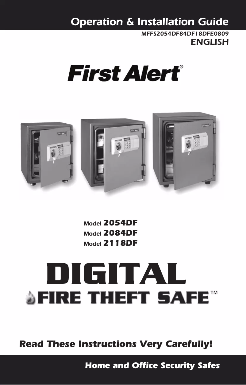 Imagen de la primera página del manual del dispositivo 2054DF