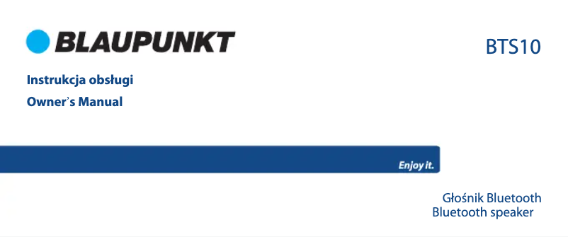 Página 1 del manual Manual de usuario Blaupunkt BT02RD