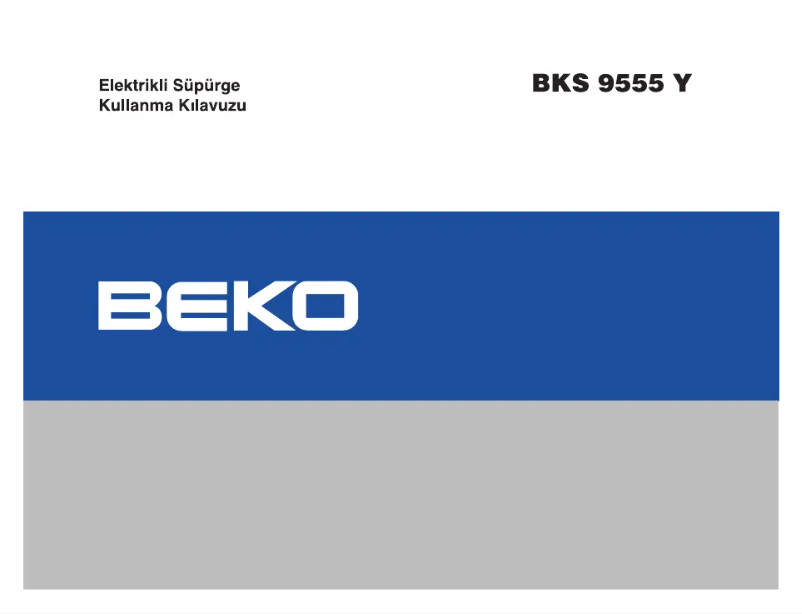Página 1 del manual Manual de usuario Beko BKS 9555 Y