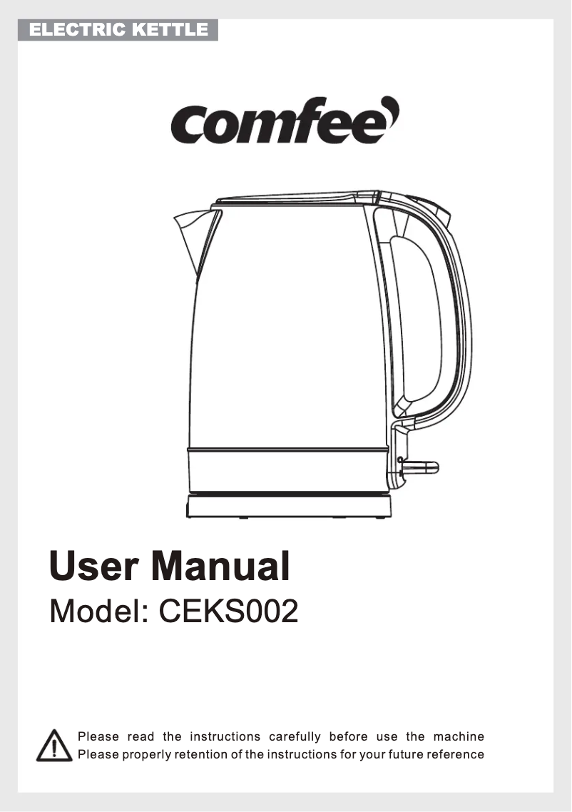 Página 1 del manual Manual de usuario Comfee CEKS002