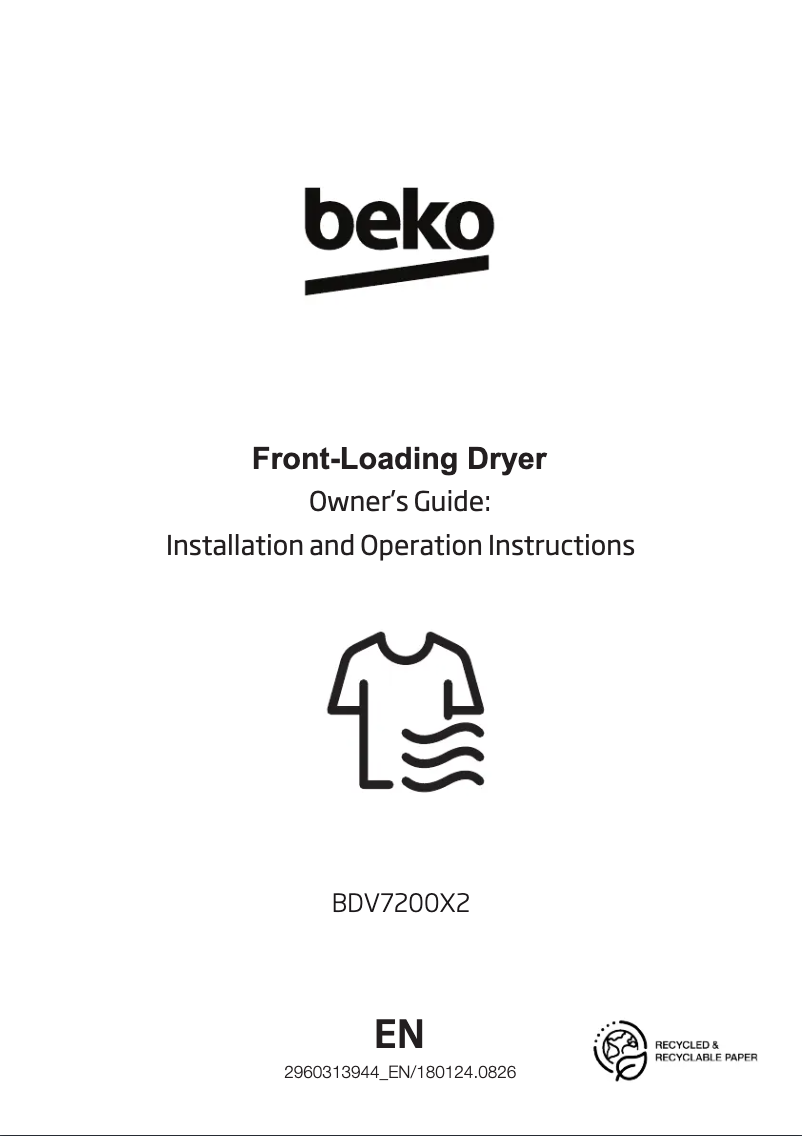 Imagen de la primera página del manual del dispositivo BDV7200X2