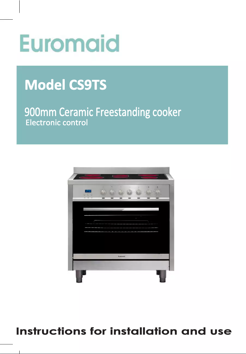Página 1 del manual Manual de usuario Euromaid CS9TS