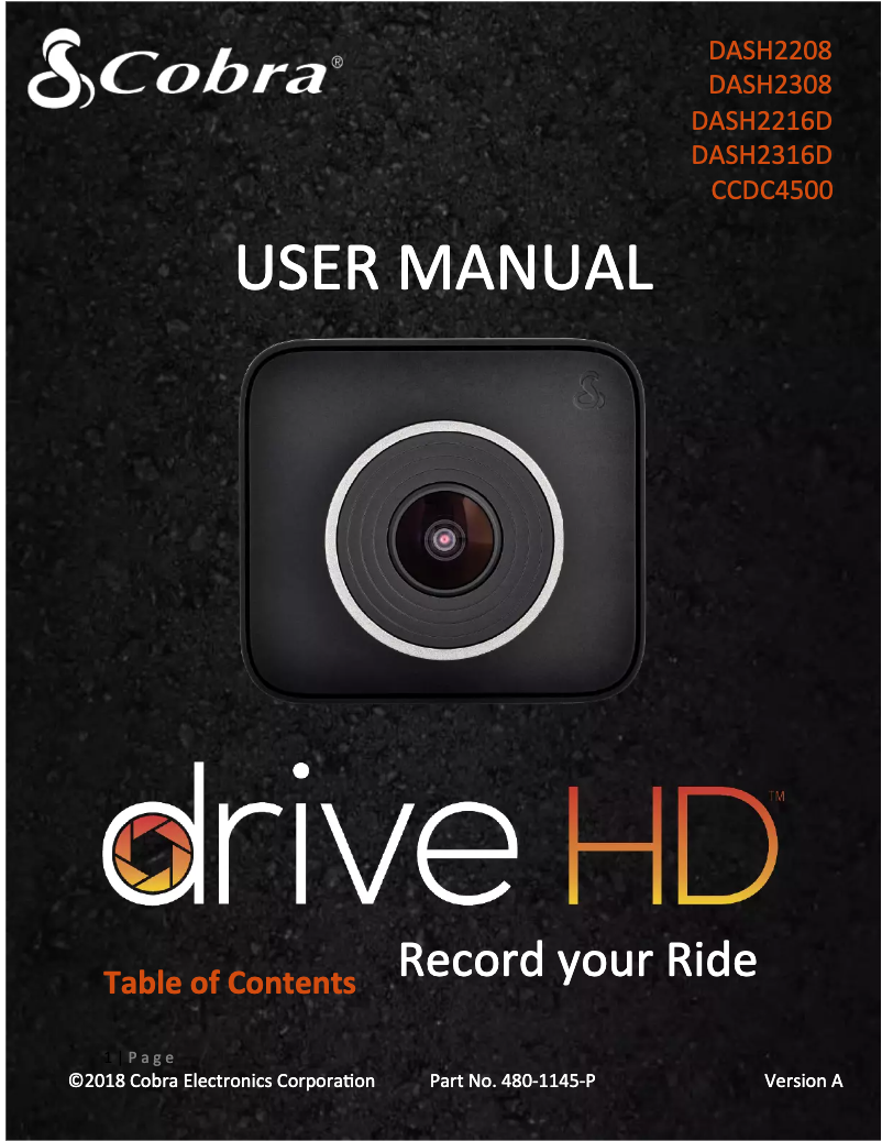 Imagen de la primera página del manual del dispositivo DASH2316D