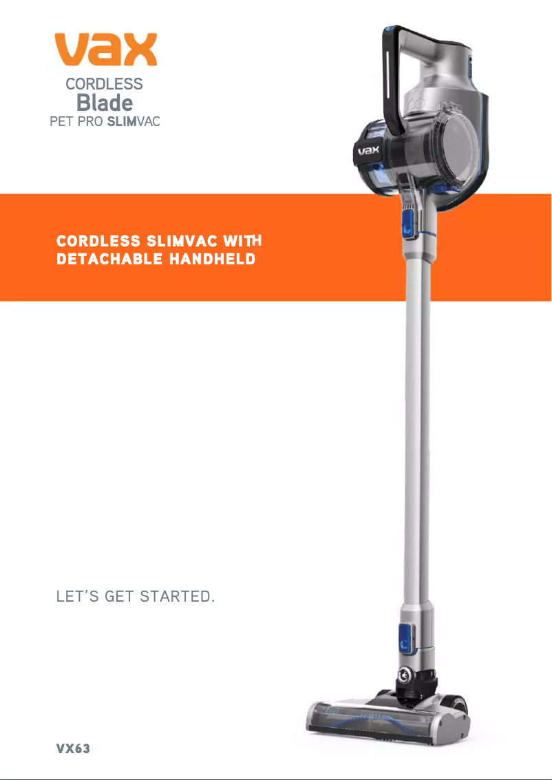 Imagen de la primera página del manual del dispositivo VX63