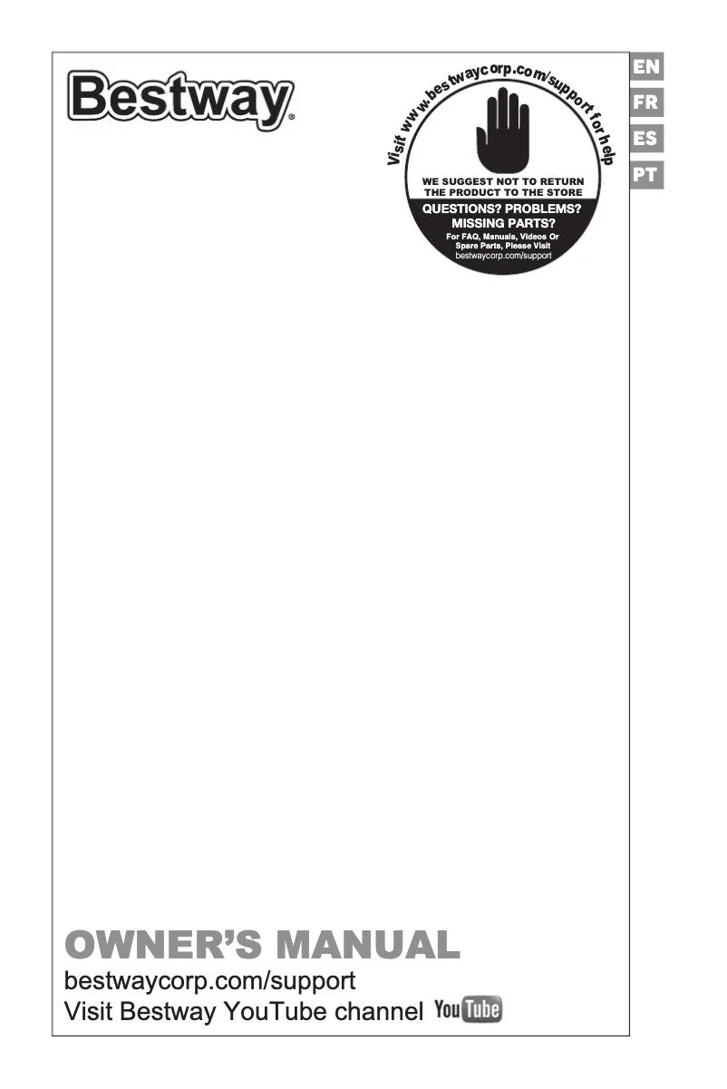 Imagen de la primera página del manual del dispositivo H2OGO! 53388