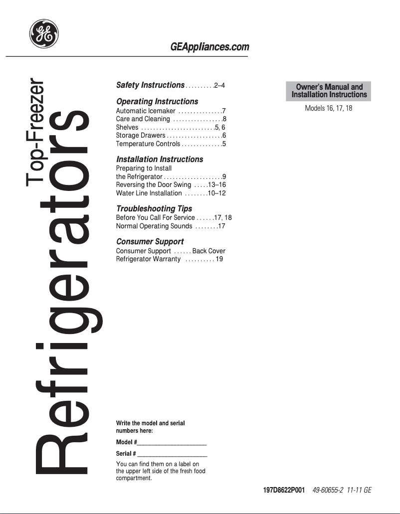 Imagen de la primera página del manual del dispositivo HTN17CBDRWW