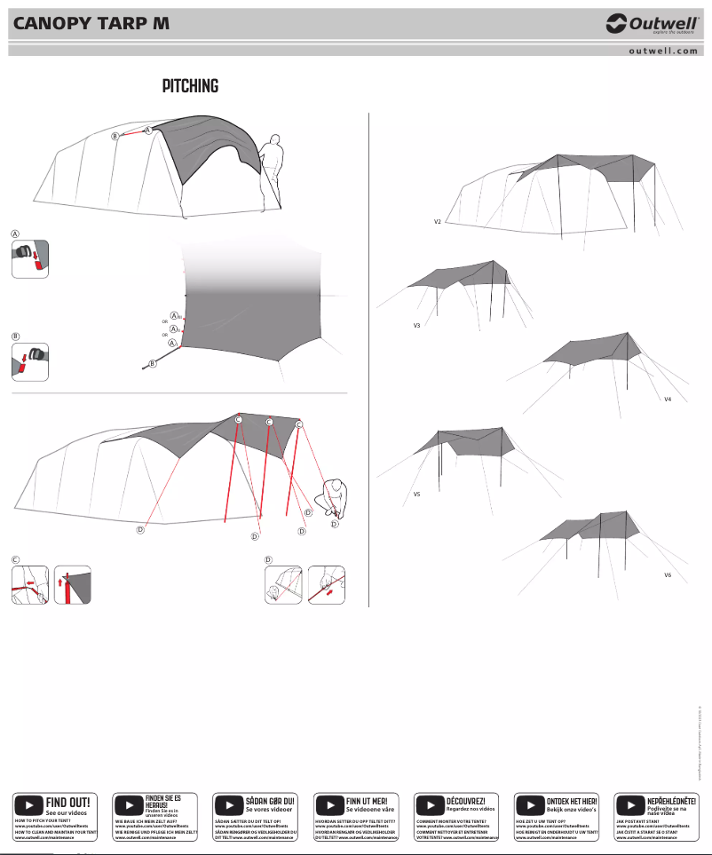 Página 1 del manual Manual de usuario Outwell Canopy Tarp M