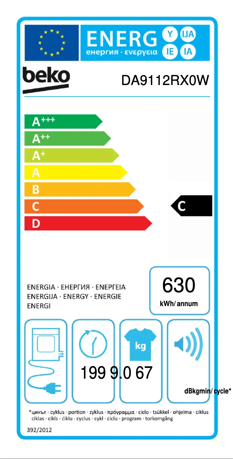 Imagen de la primera página del manual del dispositivo DA9112RX0W