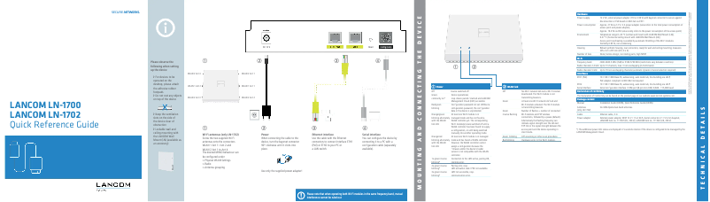 Imagen de la primera página del manual del dispositivo LN-1702