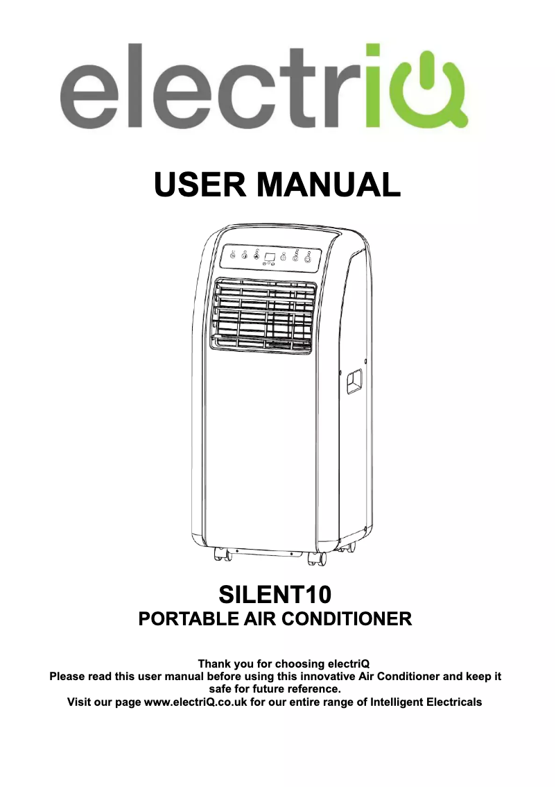 Página 1 del manual Manual de usuario ElectriQ Silent 10