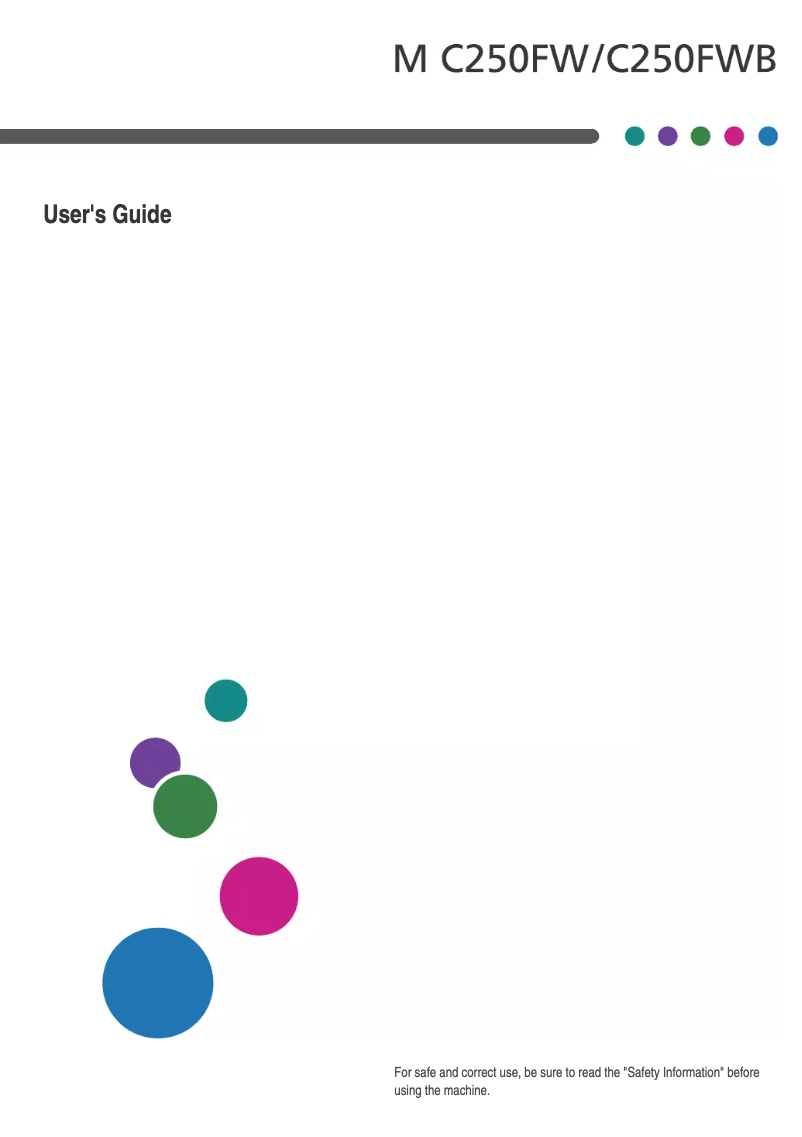 Página 1 del manual Manual de usuario Ricoh M C250WB