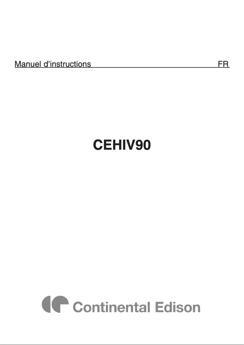 Imagen de la primera página del manual del dispositivo CEHIV90