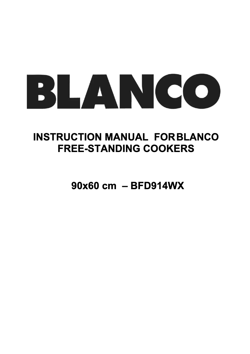 Imagen de la primera página del manual del dispositivo BFD914WX