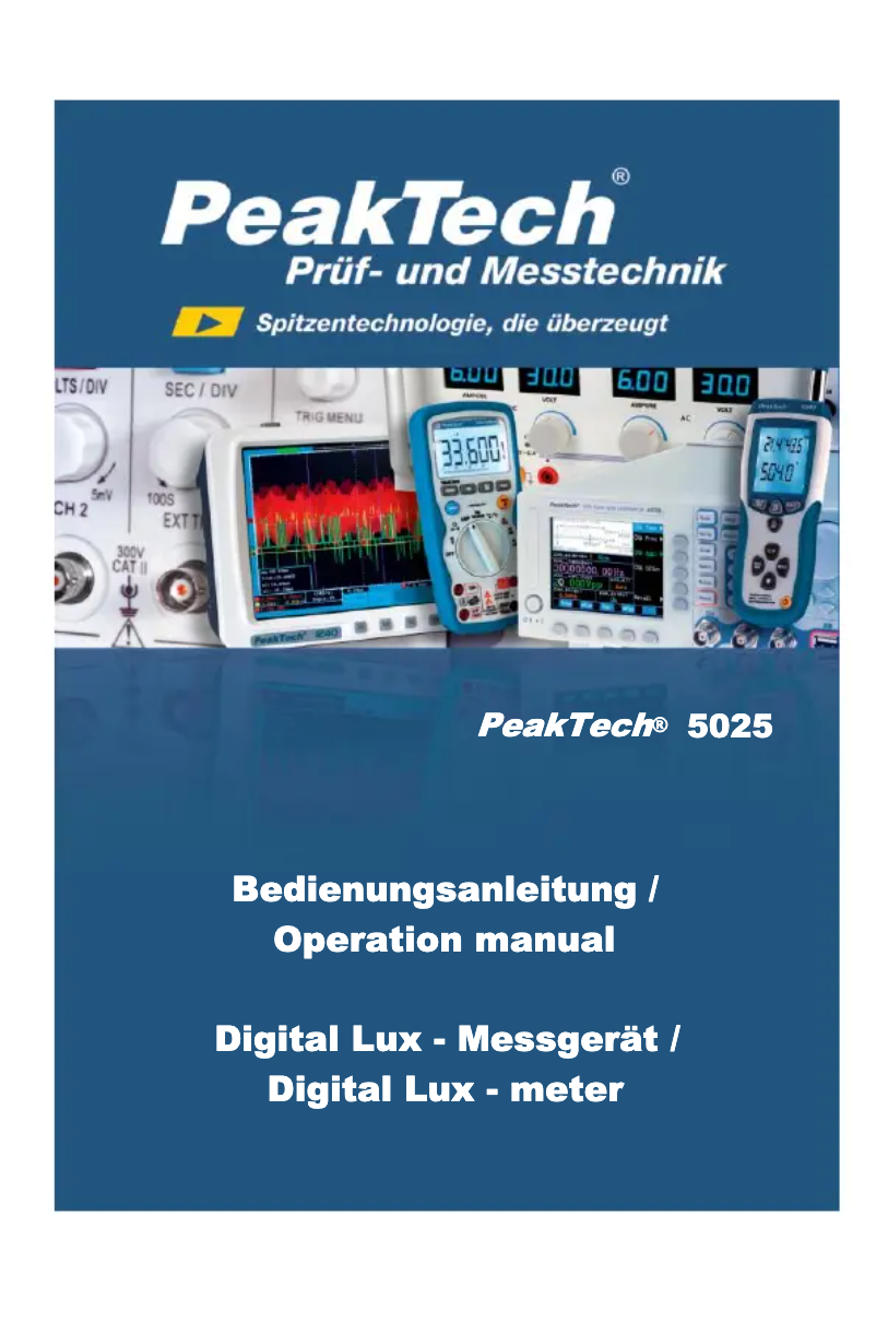 Imagen de la primera página del manual del dispositivo 5025