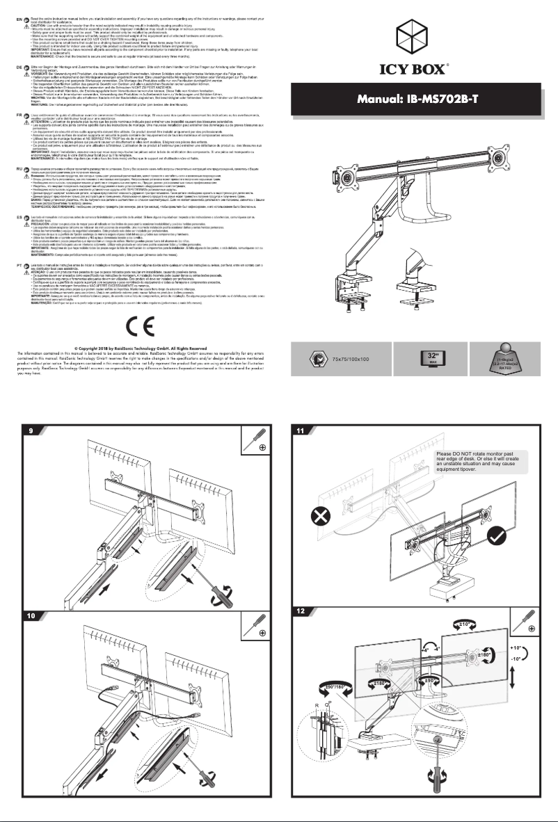 Imagen de la primera página del manual del dispositivo IB-MS702B-T