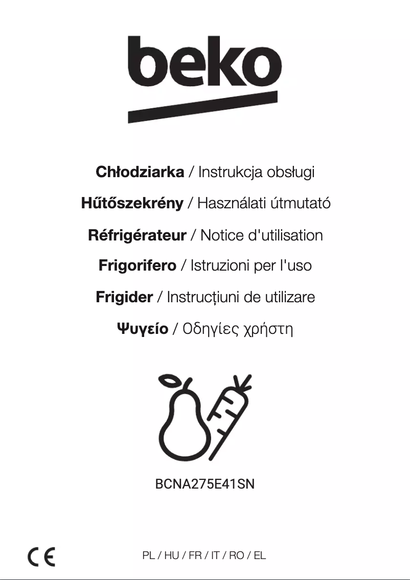 Imagen de la primera página del manual del dispositivo BCNA275E41SN