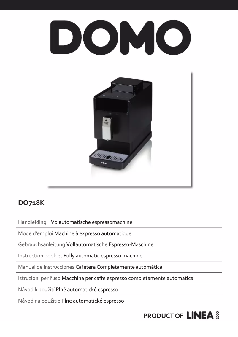 Imagen de la primera página del manual del dispositivo DO718K