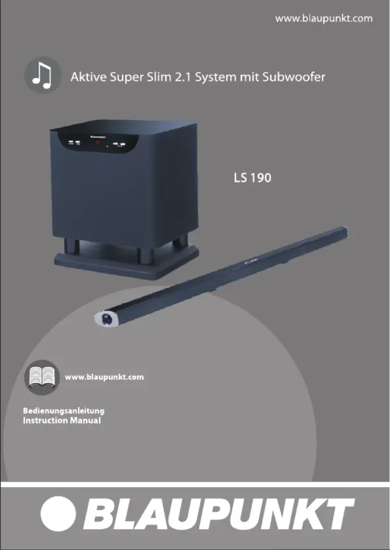 Página 1 del manual Manual de usuario Blaupunkt LS190