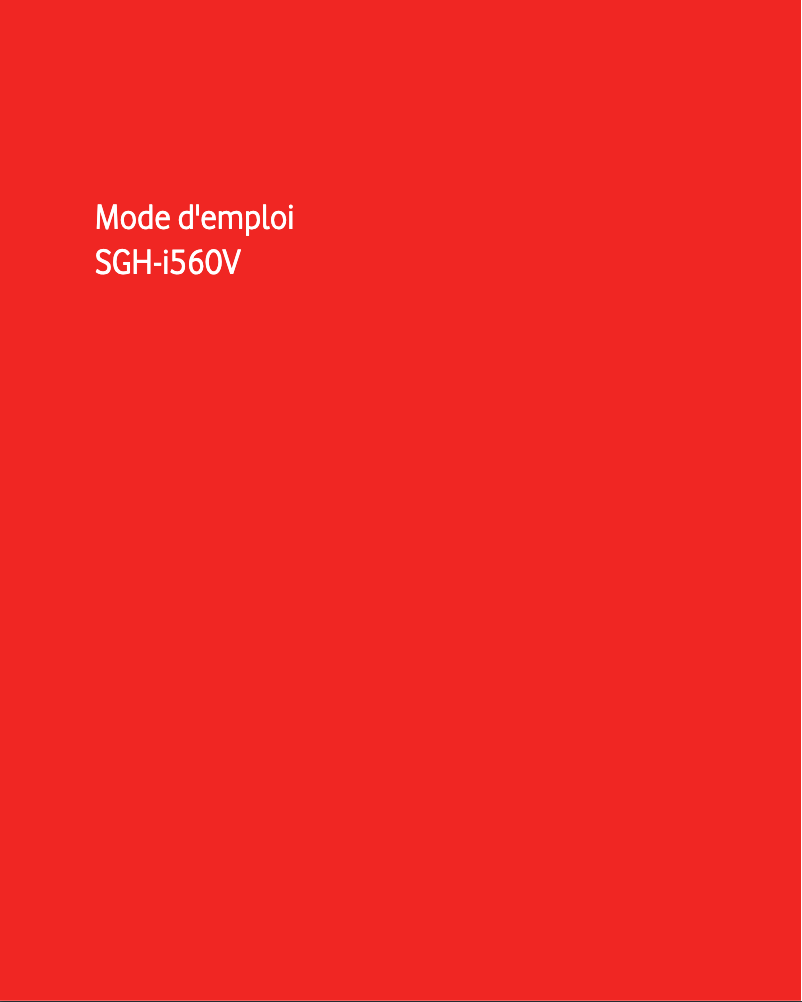 Imagen de la primera página del manual del dispositivo SGH-I560