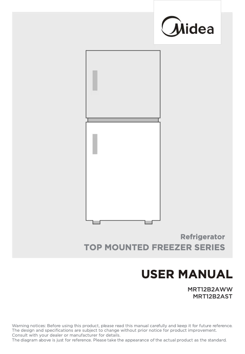 Página 1 del manual Manual de usuario Midea MRT12B2AWW
