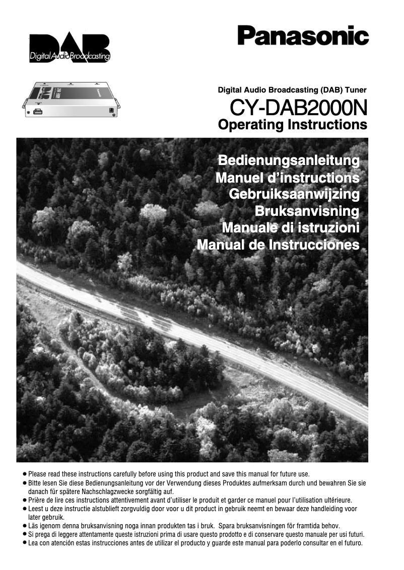 Imagen de la primera página del manual del dispositivo CY-DAB2000N