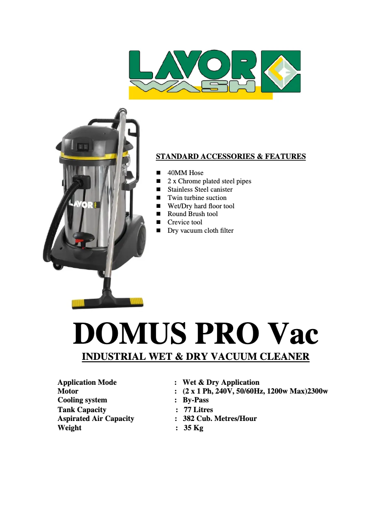 Imagen de la primera página del manual del dispositivo DOMUS-IF PRO