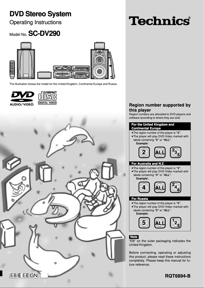 Imagen de la primera página del manual del dispositivo SC-DV290