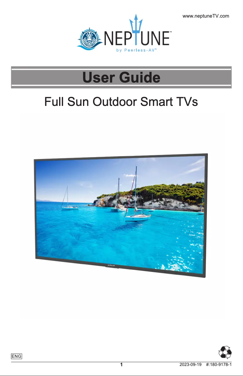 Página 1 del manual Manual de usuario Peerless-AV Neptune NT654