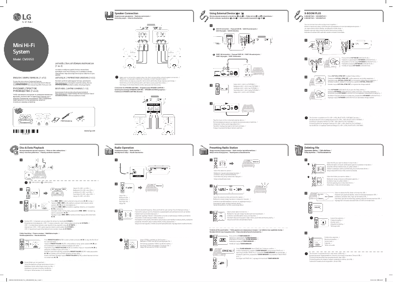 Imagen de la primera página del manual del dispositivo CM9950