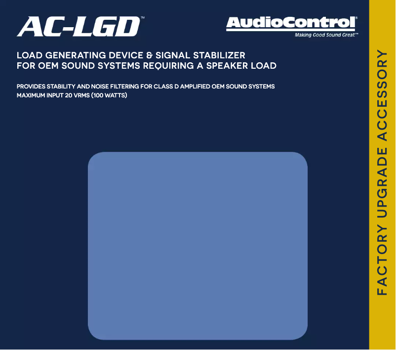 Imagen de la primera página del manual del dispositivo AC-LGD