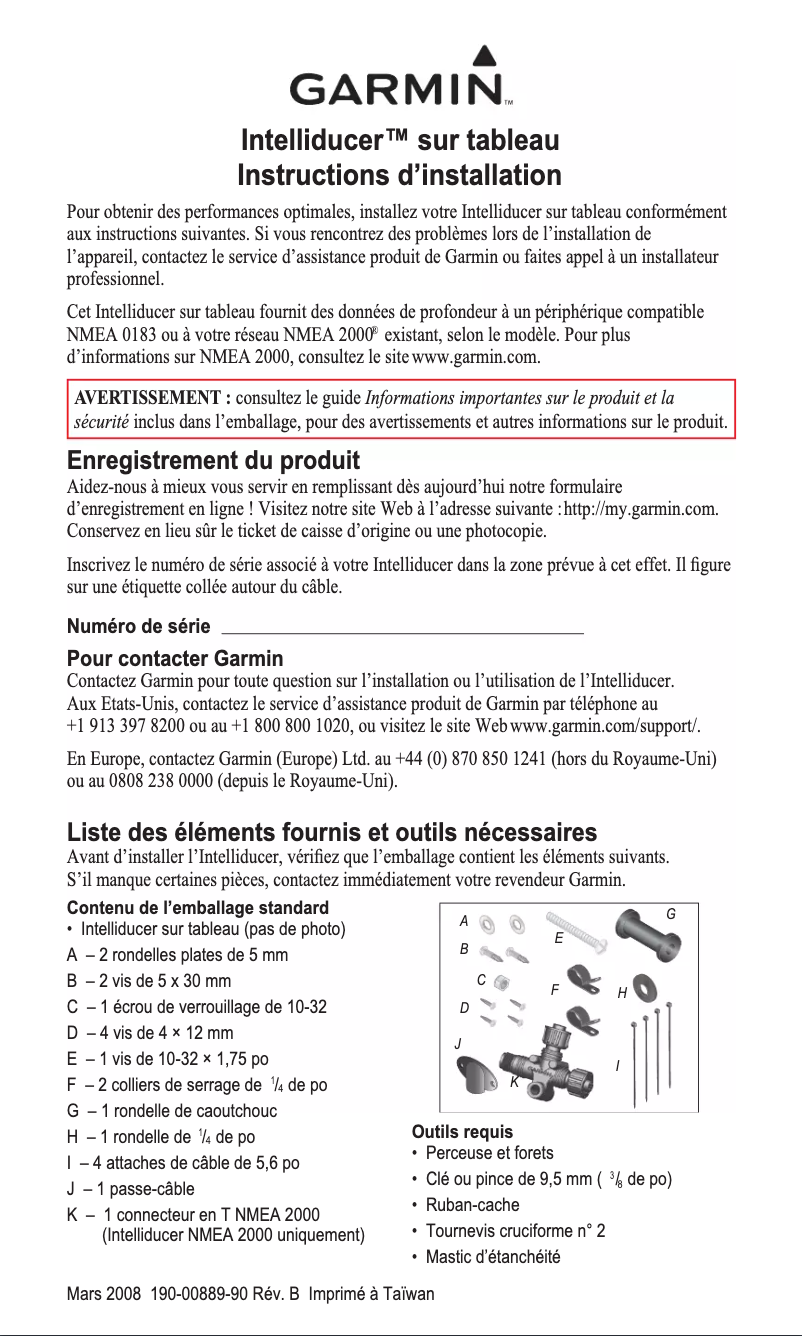 Imagen de la primera página del manual del dispositivo Transom Mount Intelliducer