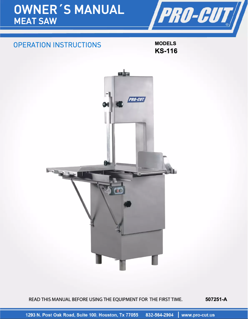 Página nº 1 - Manual de usuario Pro-Cut KS-116