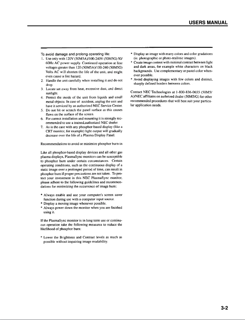 Imagen de la primera página del manual del dispositivo PlasmaSync 5000W