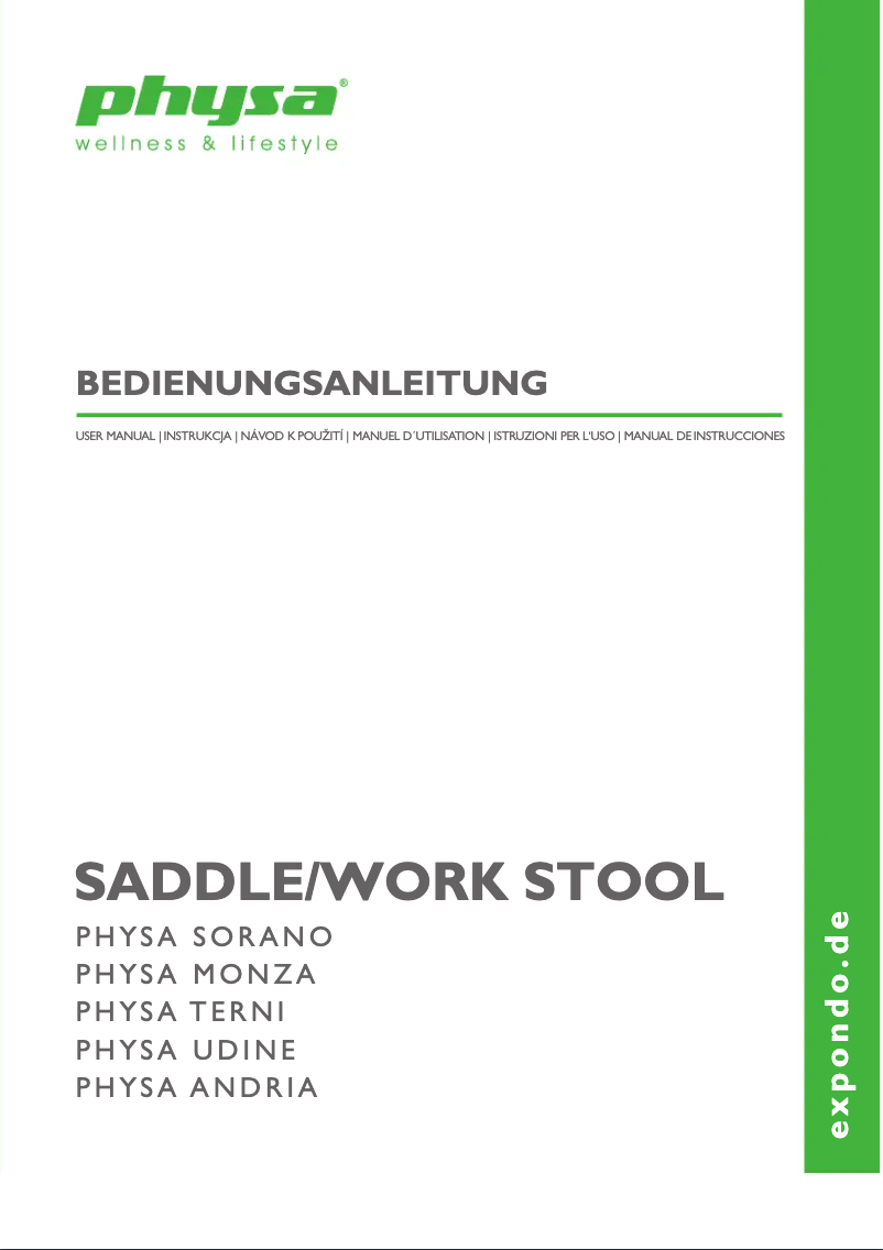 Página 1 del manual Manual de usuario Physa Terni