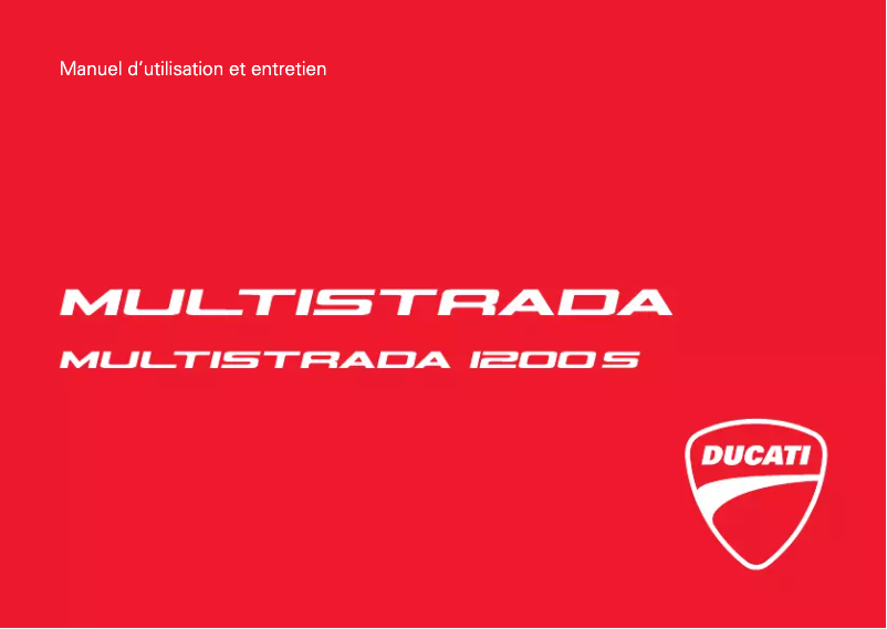 Página 1 del manual Manual de usuario Ducati Multistrada 1200 S (2017)