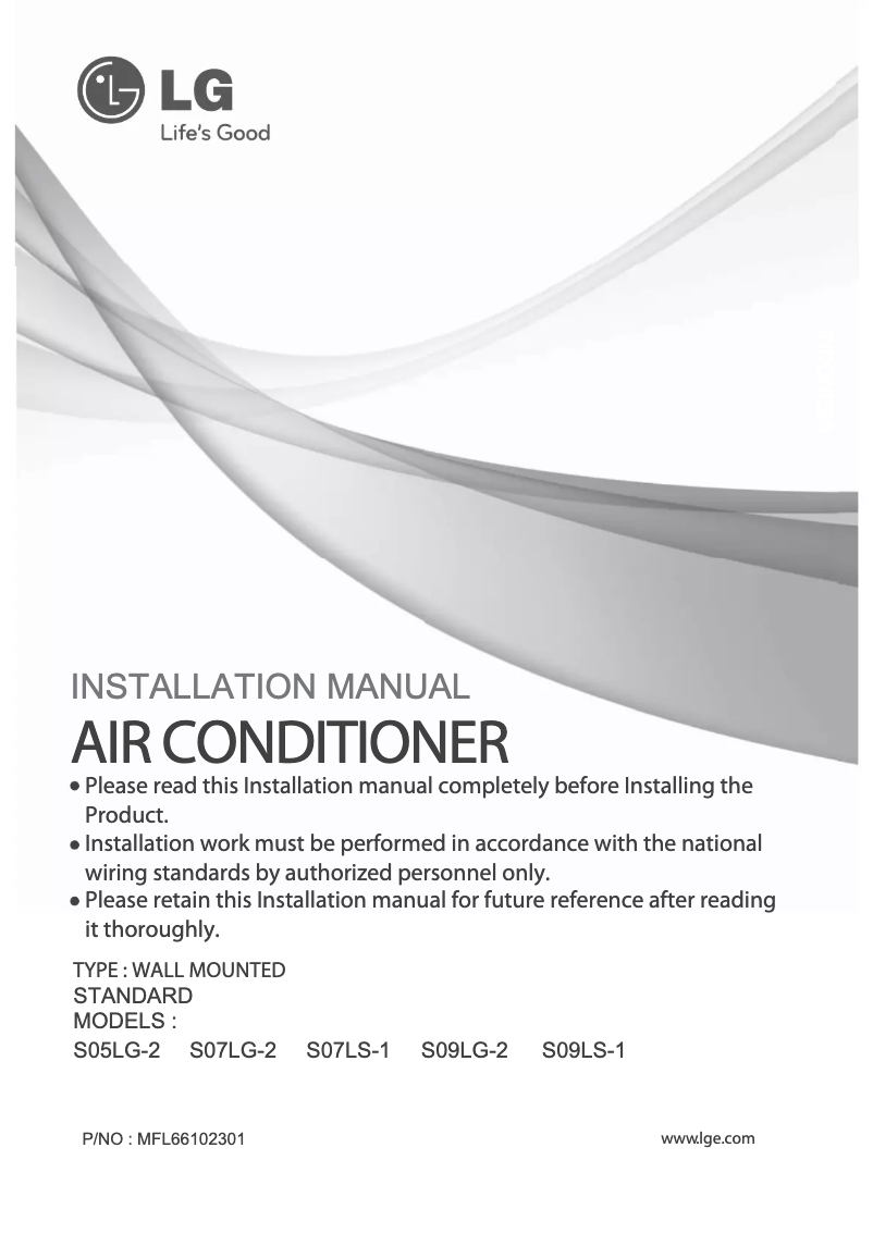 Página 1 del manual Manual de usuario LG SN09-2