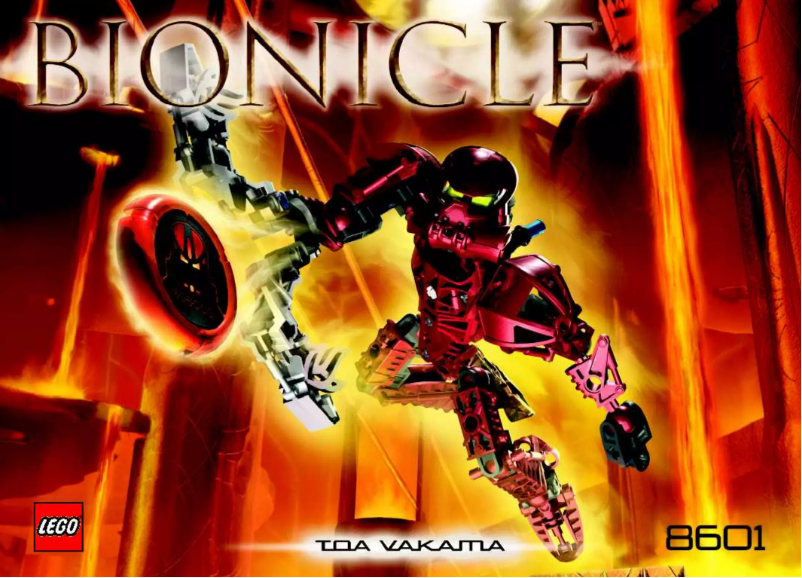 Página 1 del manual Manual de usuario Lego Bionicle 8601