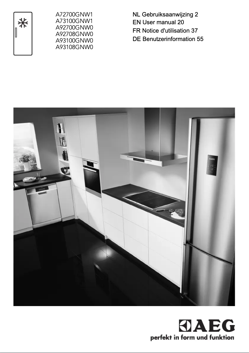 Imagen de la primera página del manual del dispositivo A92708GNW0