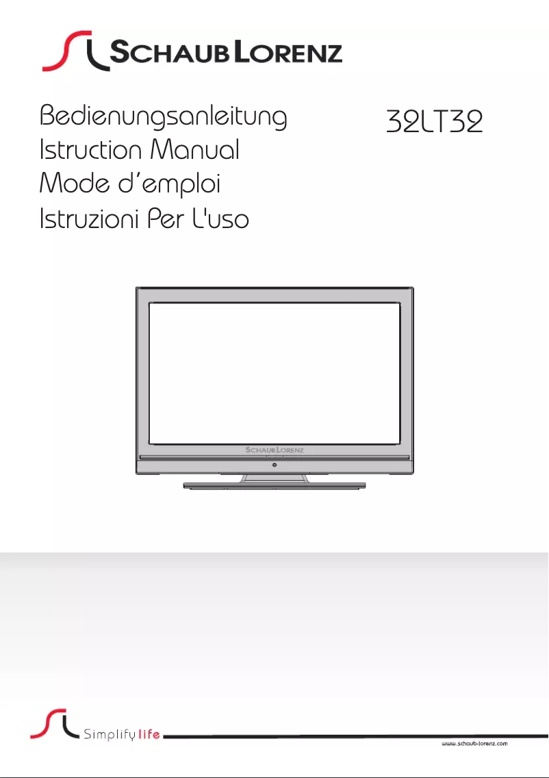 Imagen de la primera página del manual del dispositivo 32LT32